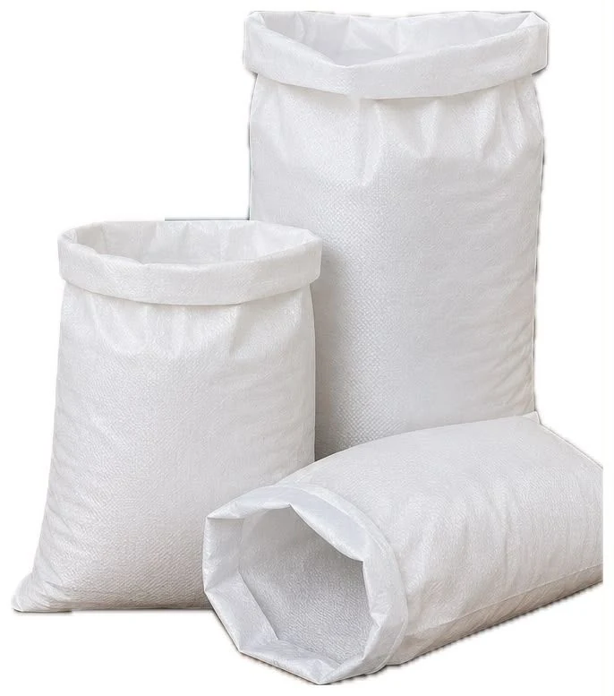 White PP woven packaging bags supplied by Shri Balaji Polypack